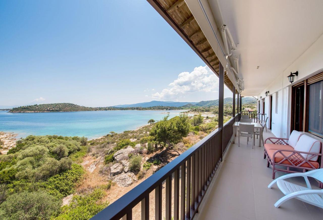 Nereus & Oceanus Beachfront Apartments, Lagonisi Beach #Feelslikehome Ormos Panagias Exterior foto